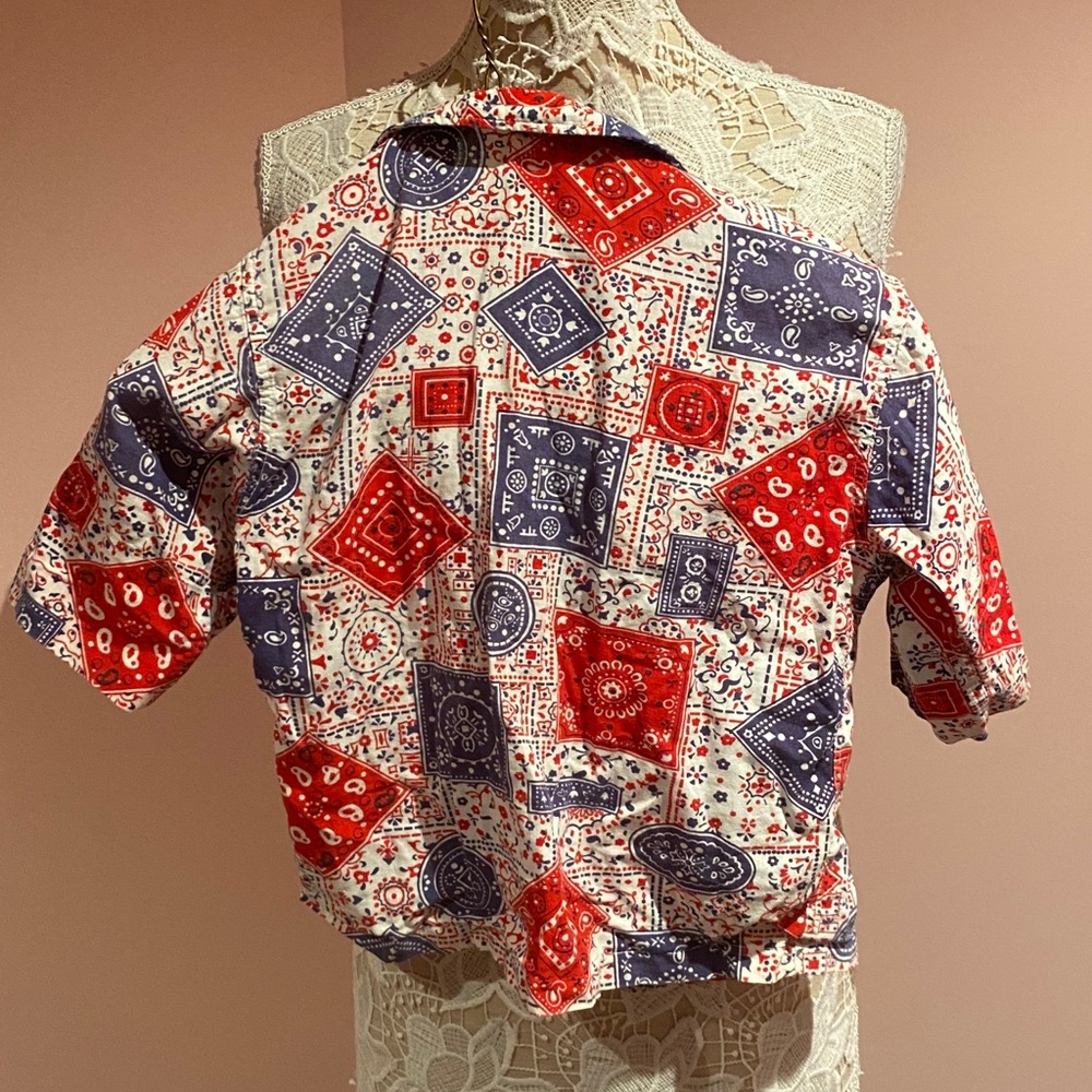 Vintage 70s cotton top - Picture 3 of 3